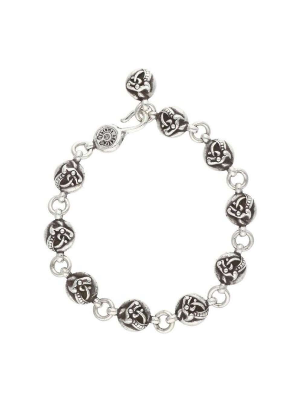 Chrome Hearts No2 Celtic Ball 2 Silver Bracelet